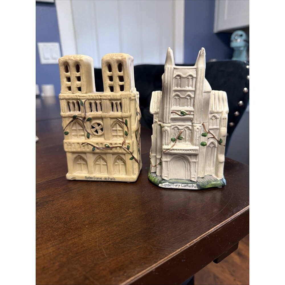Notre Dame De Paris Cathedral Figure Souvenir Vintage Canterbury Cathedral